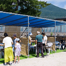 湖畔荘　浜辺テラスバーベキュー